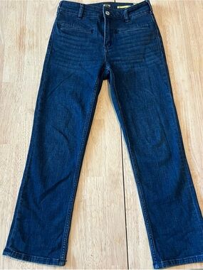 Maeve Anthropologie Dark Wash High-Rise Flare Jeans Size 26